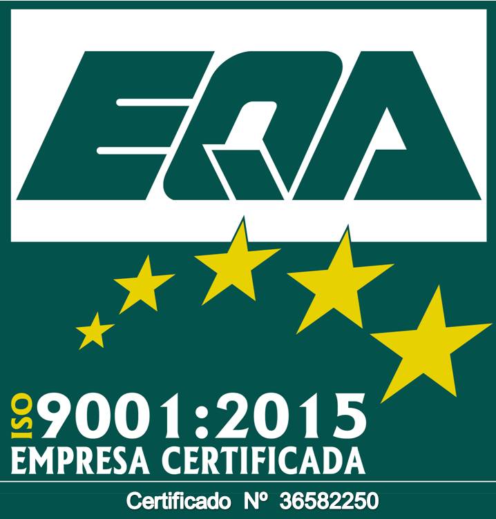 Marca de certificación EQA ISO 9001 de Quality Assist México y Centroamérica, S.A. de C.V., certificado número 36582250